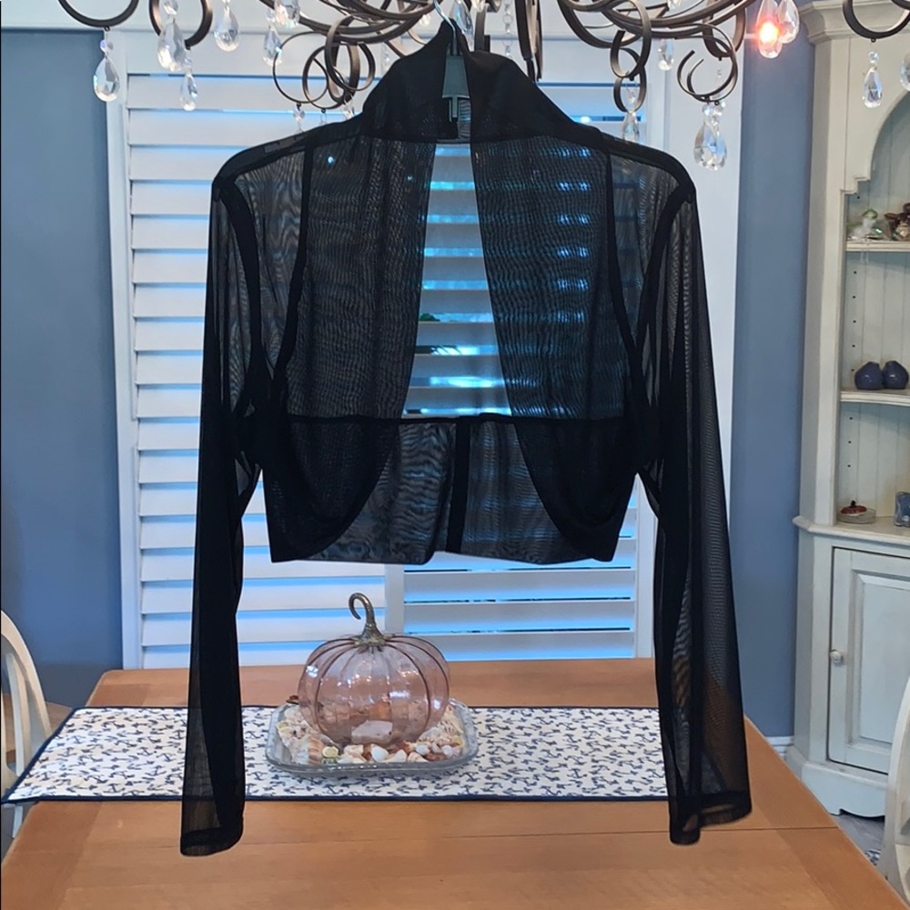 Beautiful black evening shrug